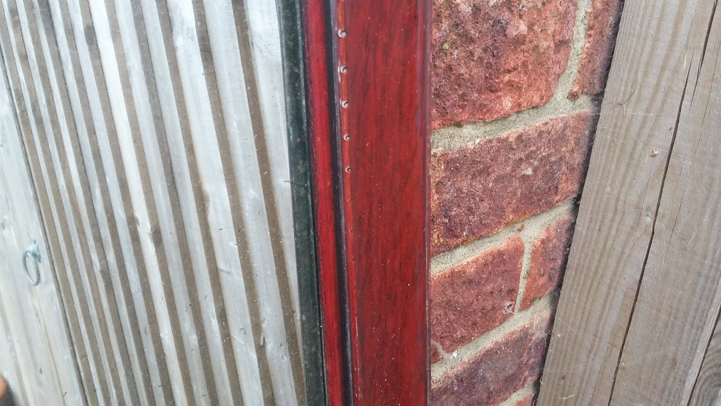 Large Dark Maroon Crimson Vintage Wall Mirror