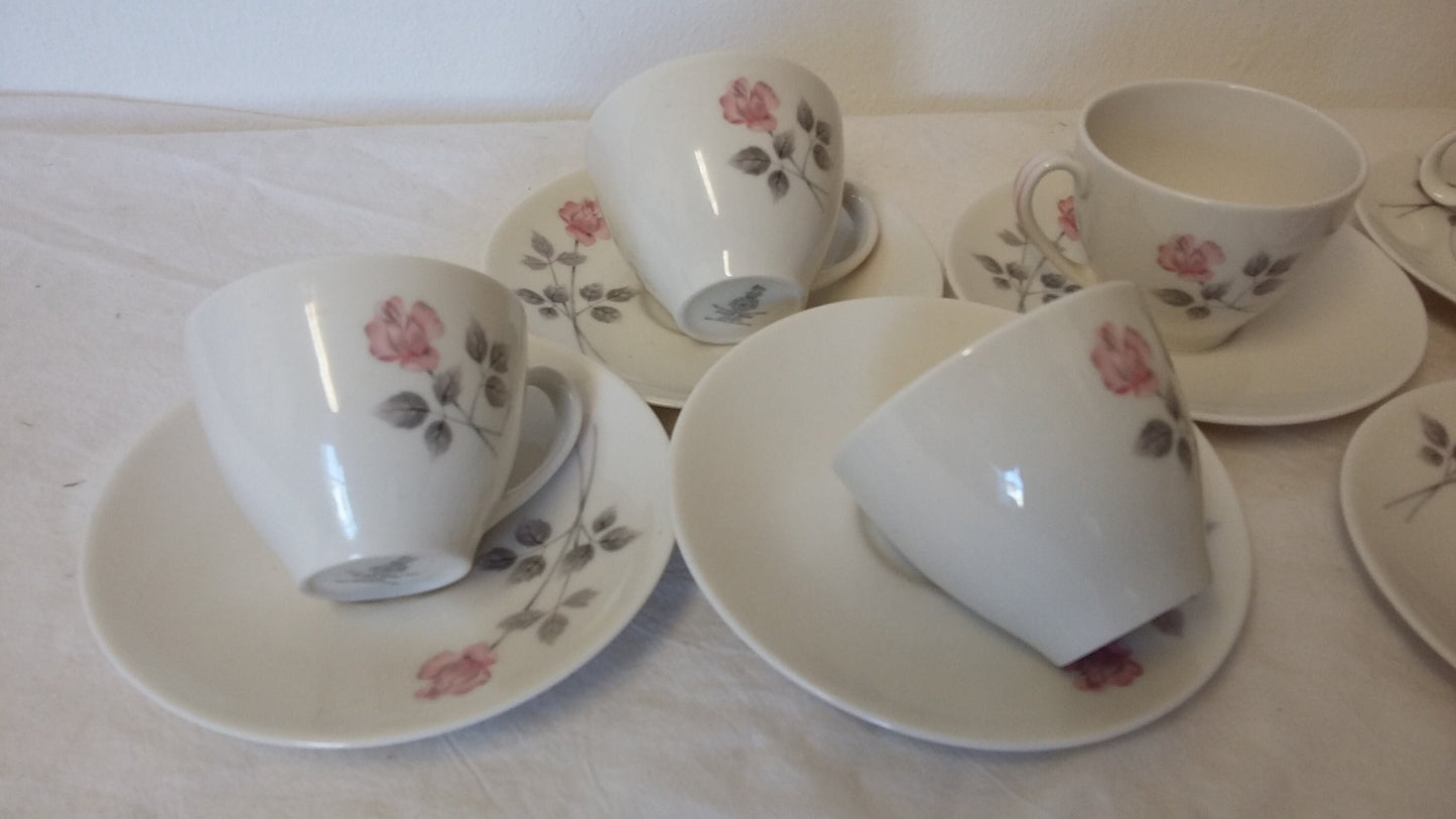 Vintage Royal Doulton ‘Pillar Rose’ Pink Rose Bone China