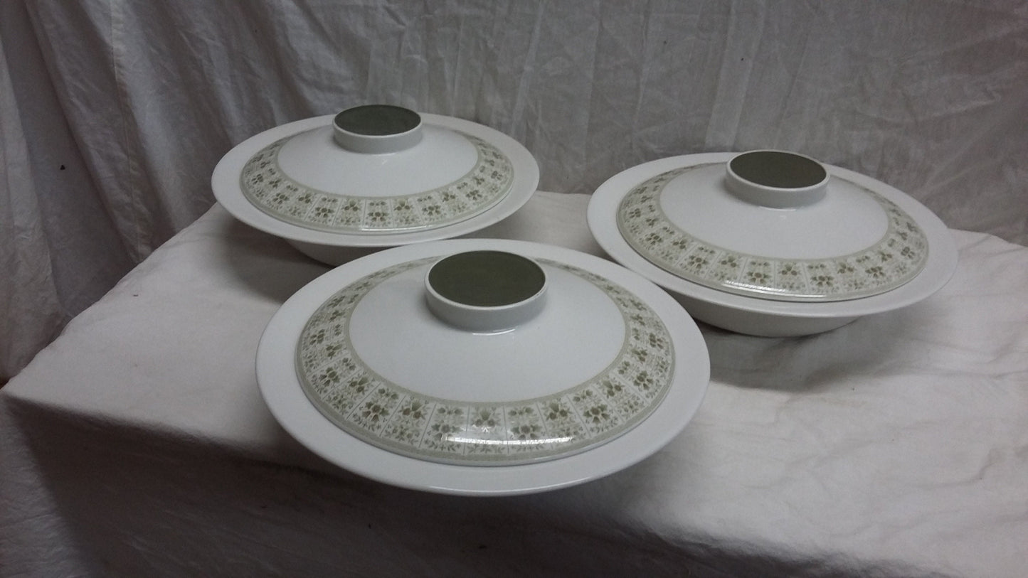 3 Vintage Royal Doulton Serving Tureens Samarra.