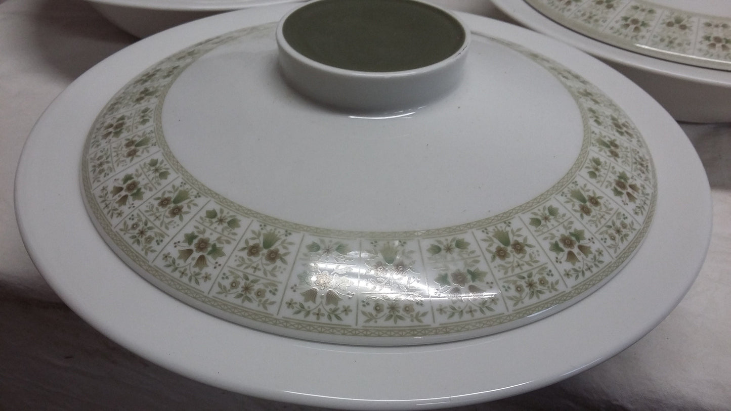3 Vintage Royal Doulton Serving Tureens Samarra.