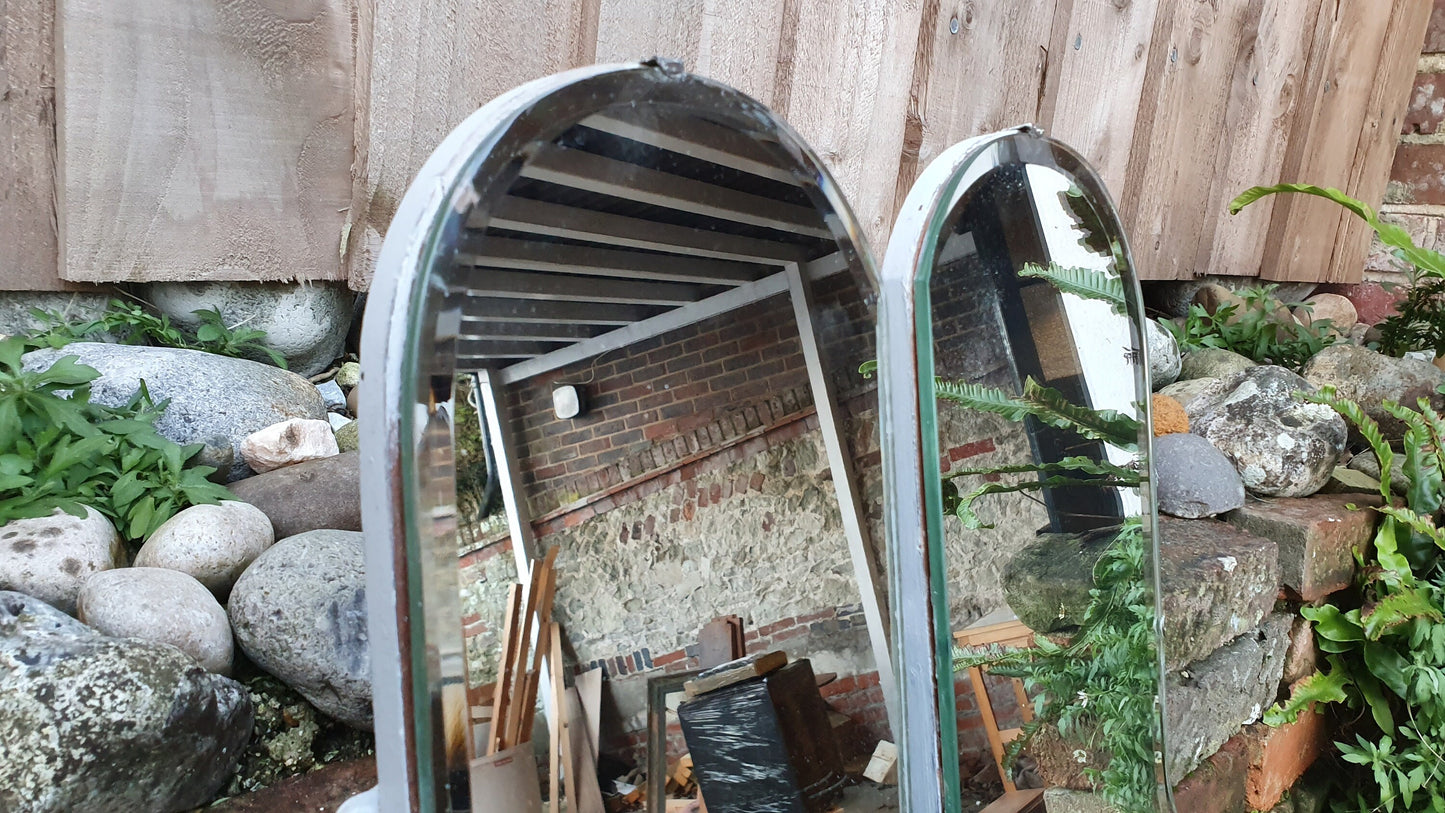 Pair of Vintage Retro 1950’s Bevelled Wall Mirrors