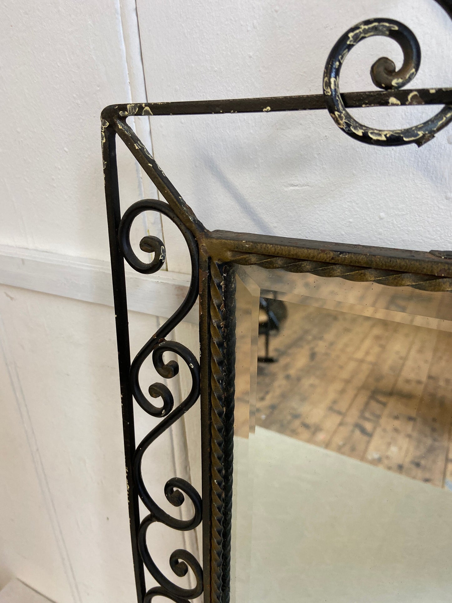 Vintage Metal Quirky Retro Mirror.