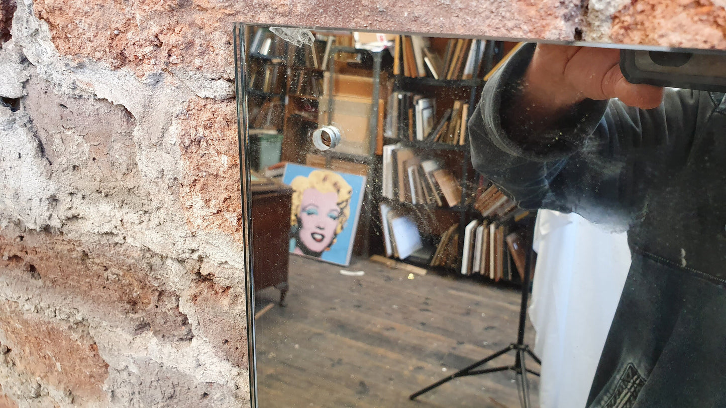 Retro Vintage 1960’s Pair of Rectangle Rectangular Mirrors