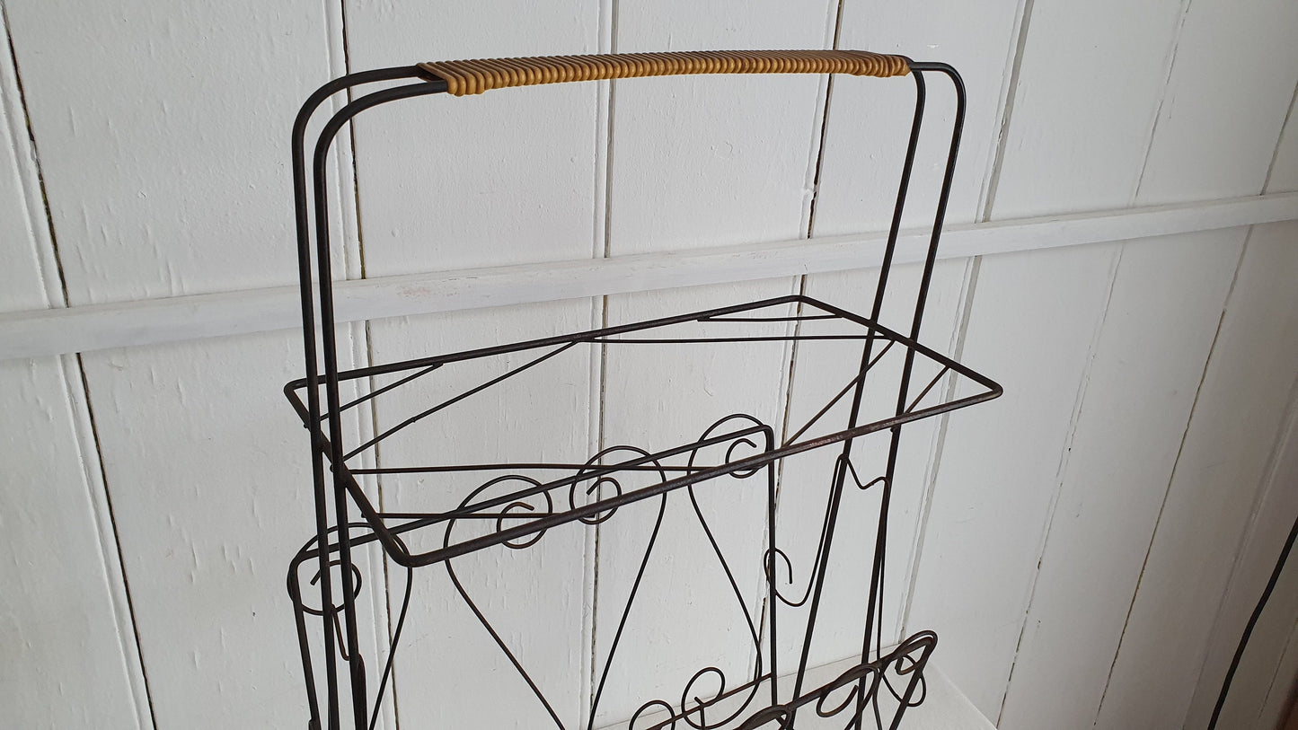 Classic Decorative 50’s Retro Large Magazine Rack (2 ft tall) Atomic Feet