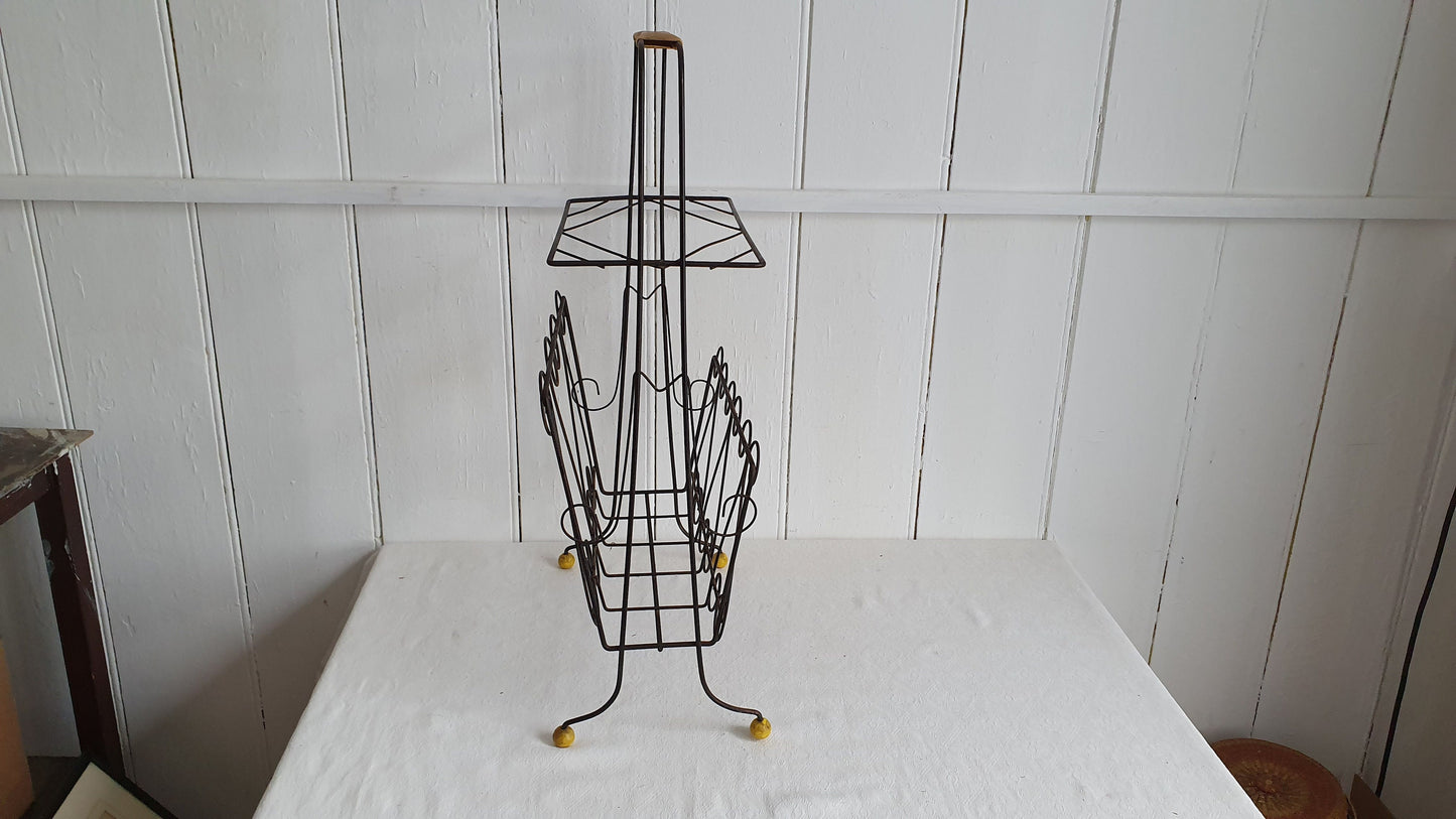 Classic Decorative 50’s Retro Large Magazine Rack (2 ft tall) Atomic Feet