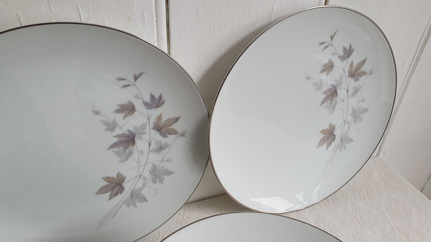 23 Quality Noritake Harwood Autumn Leaves Browns Lilac Hues Dinner Salad Plates