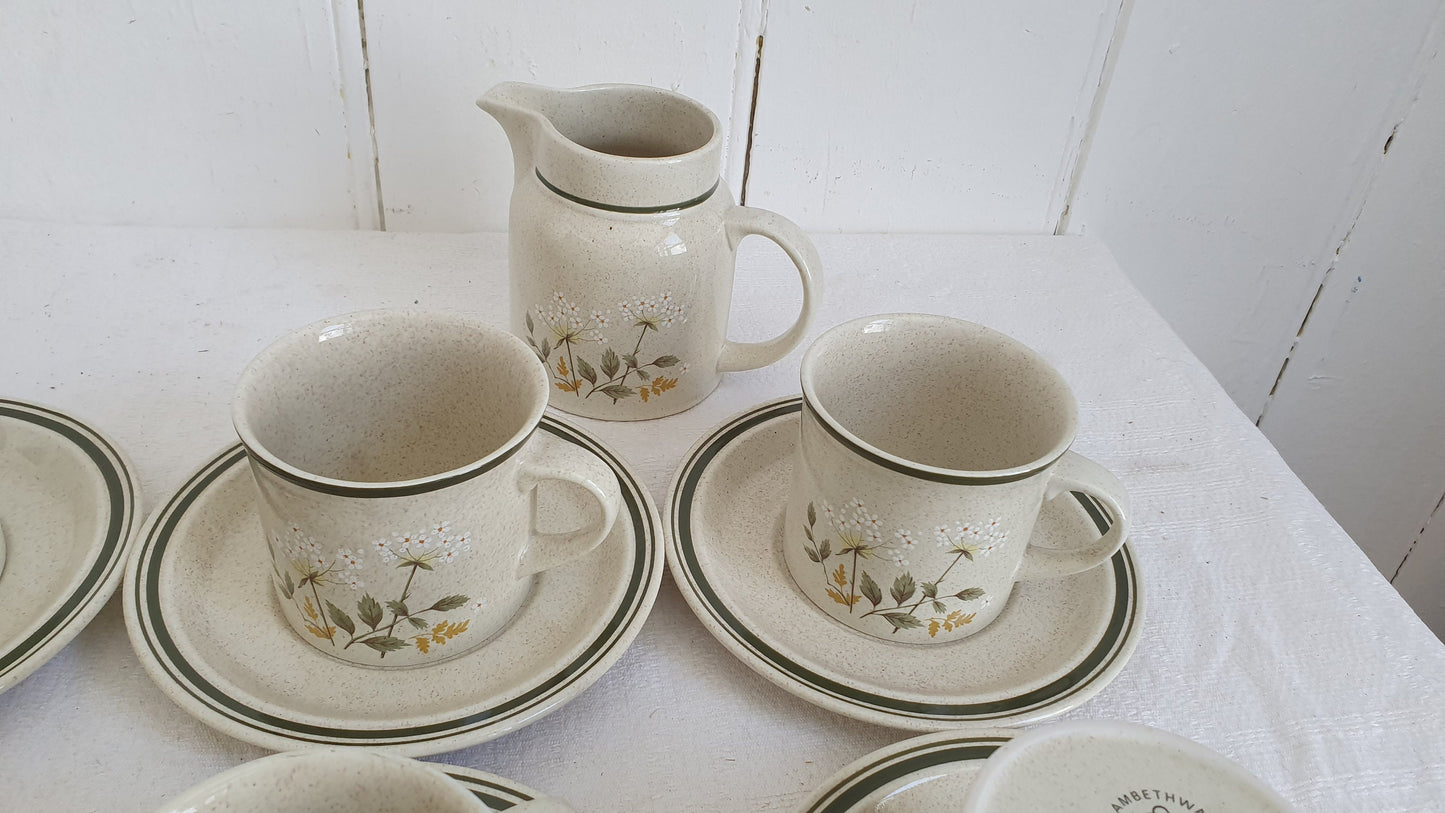 Quality Vintage Retro Tea Set Tea Service For 6 1977 Will ‘o The Wisp Royal Doulton