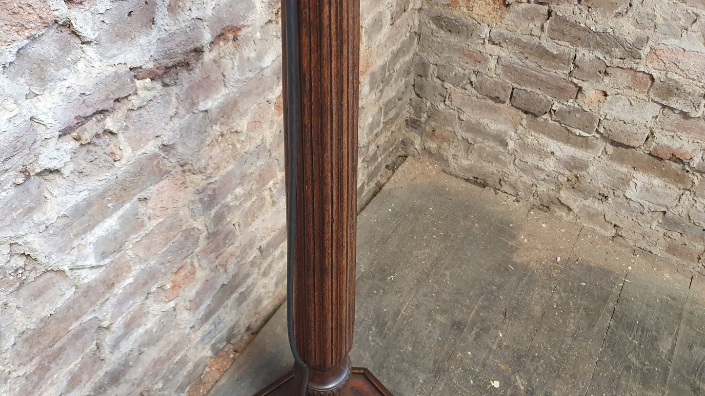 Unique Vintage Bespoke Mahogany Standard Lamp Old Ship’s Decoration