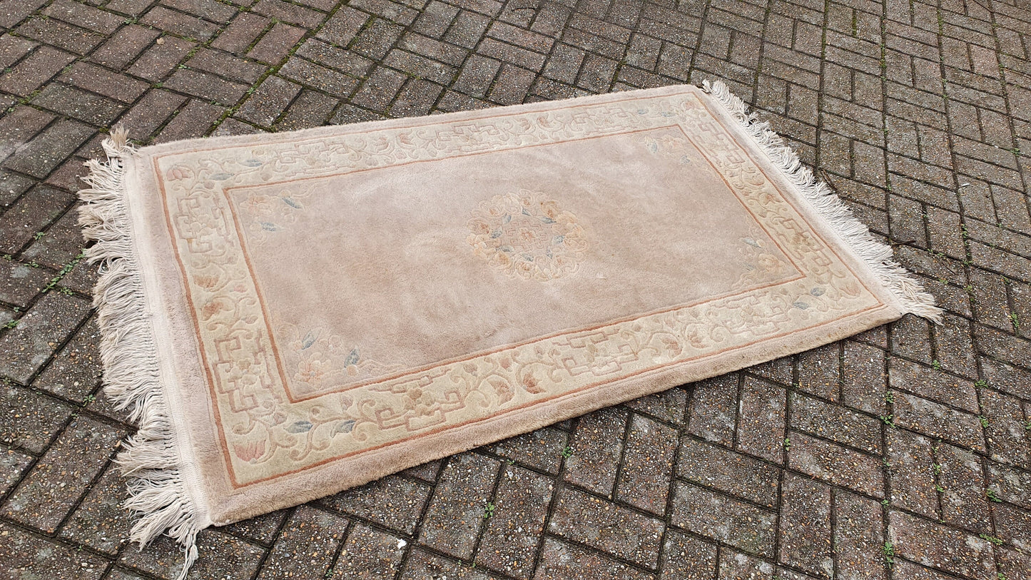 Vintage 1980’s Wool Pile Thick Kayam Rug.