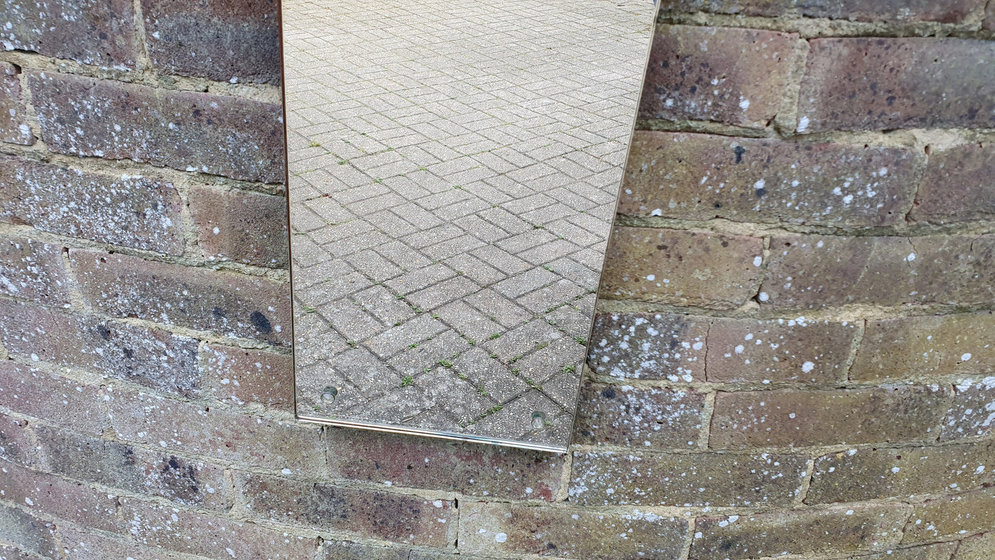 Vintage Retro Arched Wall Mirror Diamond Studs.