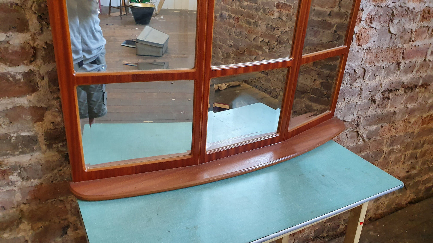 Vintage Retro 1970’s Curved Wall Mirror G Plan gplan Over Mantel Mantle