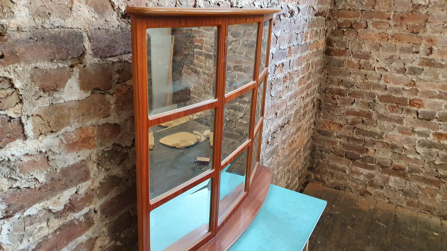 Vintage Retro 1970’s Curved Wall Mirror G Plan gplan Over Mantel Mantle
