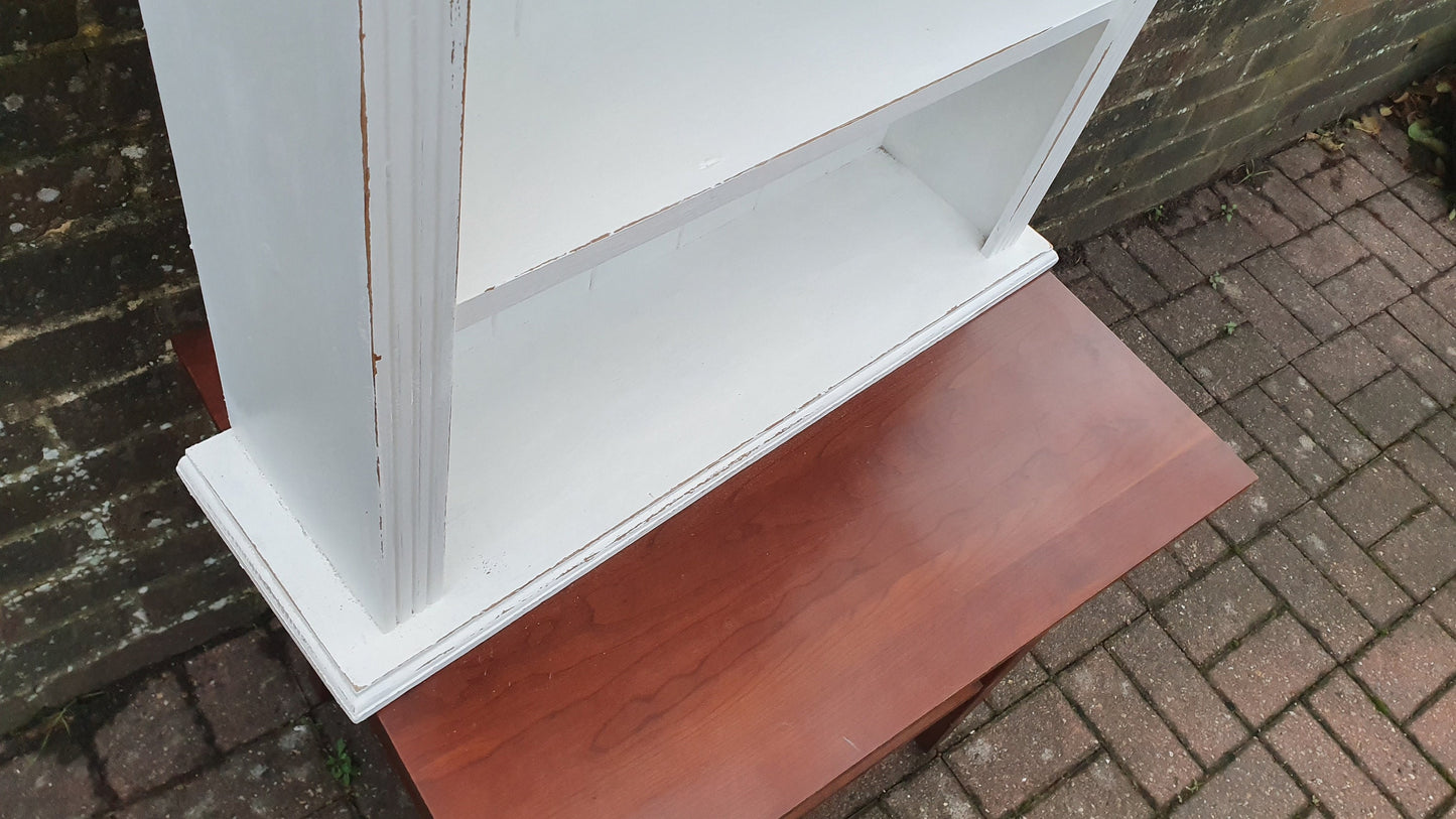 Solid Pine Painted Decorative Wall Shelves in Farrow and Ball Wimborne White