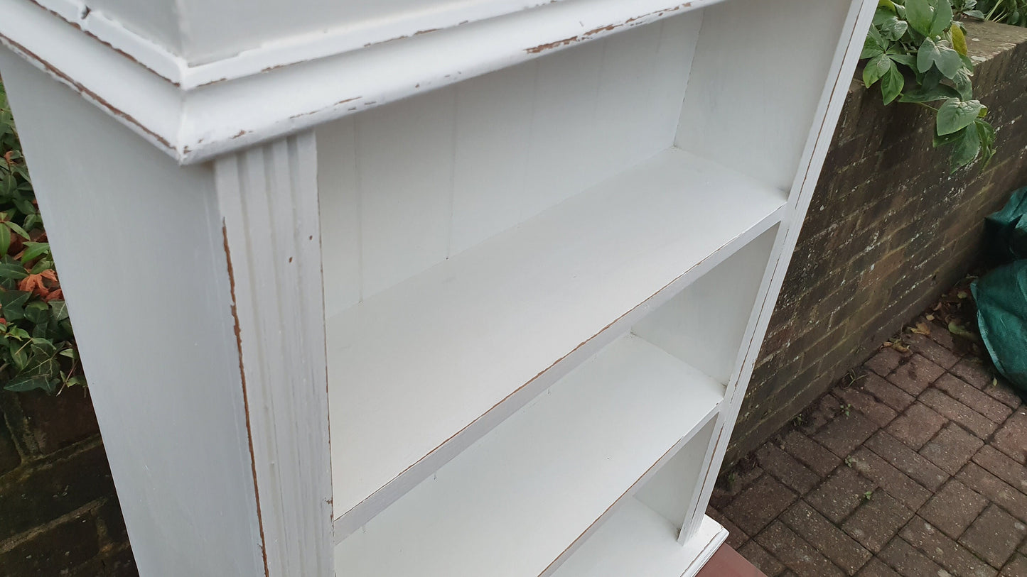 Solid Pine Painted Decorative Wall Shelves in Farrow and Ball Wimborne White