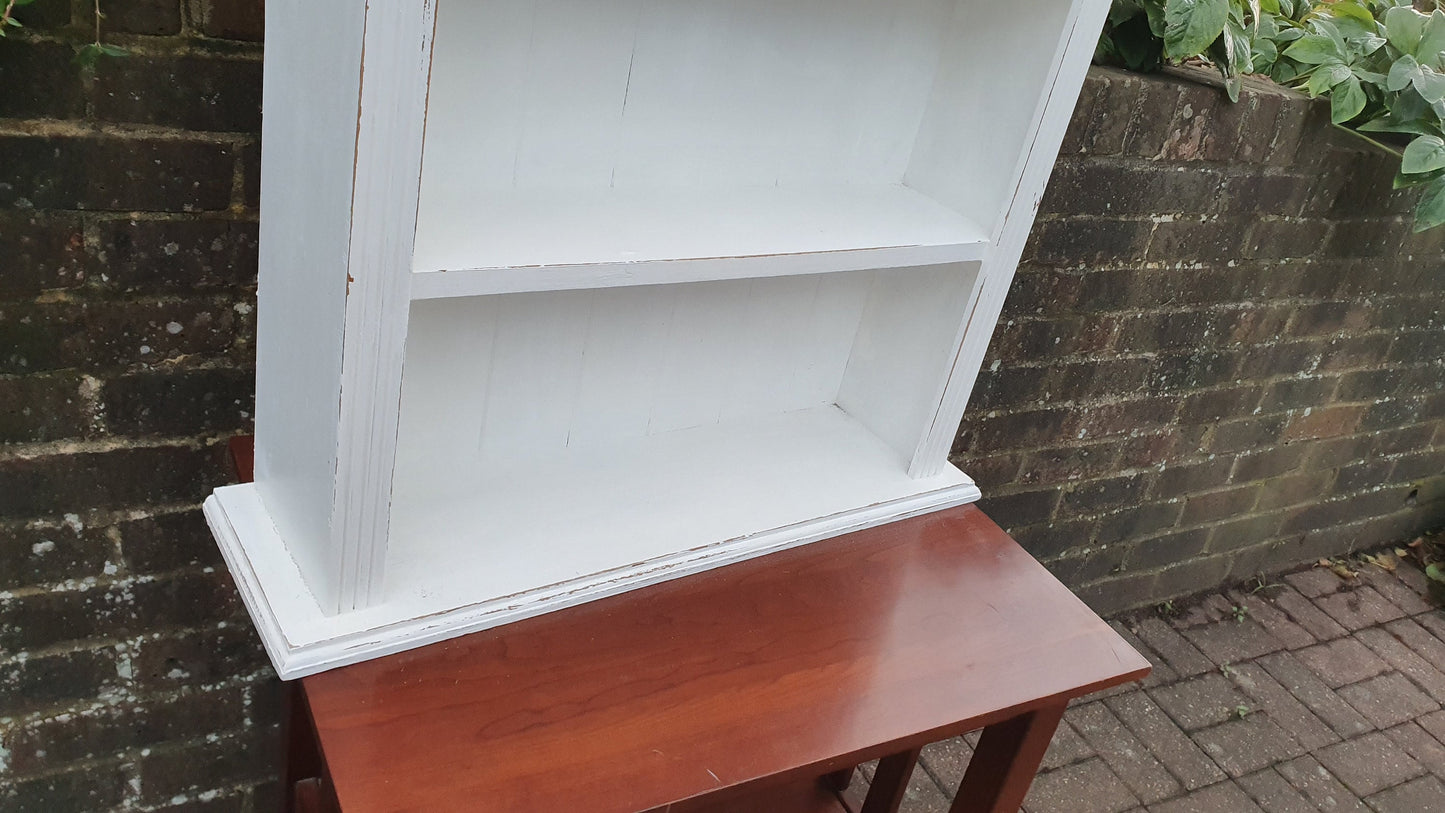 Solid Pine Painted Decorative Wall Shelves in Farrow and Ball Wimborne White