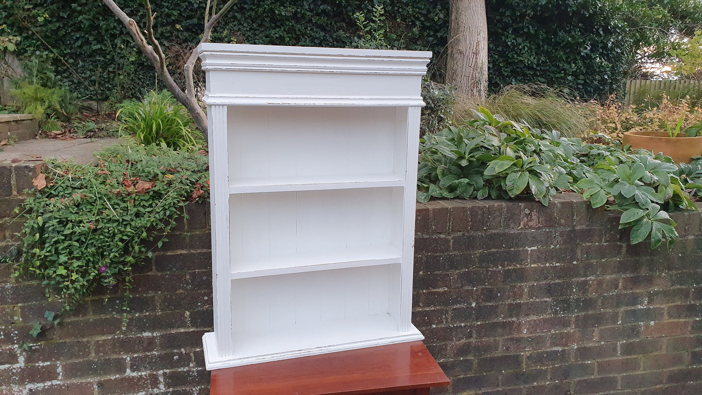 Solid Pine Painted Decorative Wall Shelves in Farrow and Ball Wimborne White