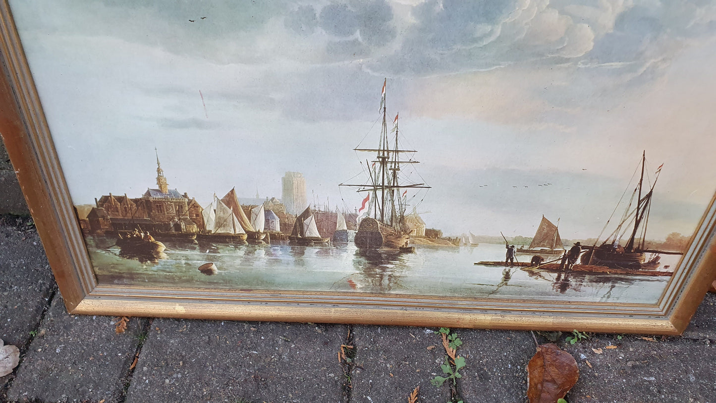 2 Large Masterpiece Prints Peeled Lemon Claesz and Dutch Vessels Duvell