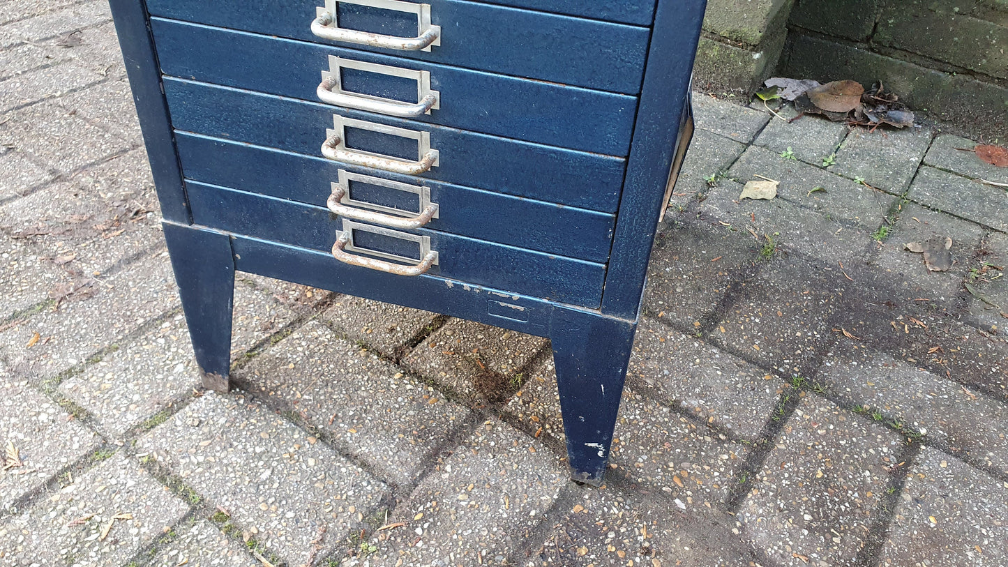 Vintage Retro Metal Collector Artisan Workshop Storage Drawers 1960's Organiser