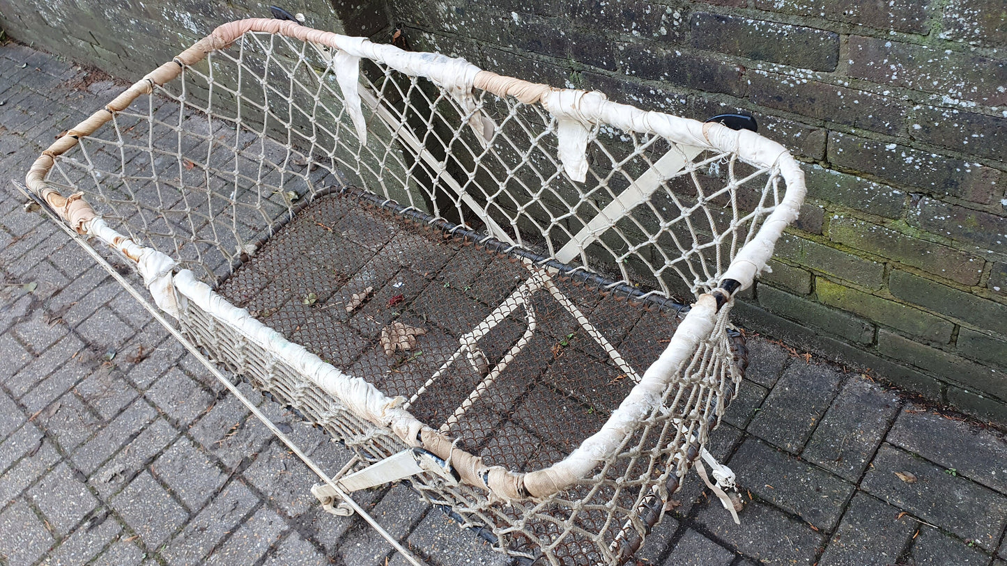 Vintage Victorian French Iron Cot Quirky Plant Storage Home Garden. Fold-up