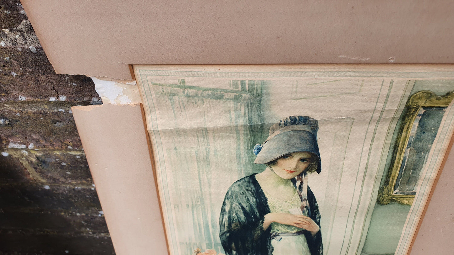 3 Large Original Victorian Lithographs Prints ‘The Miller and the Maid’ ‘Gems of the Ocean’ ‘Fisher Laddie’ plus one other.