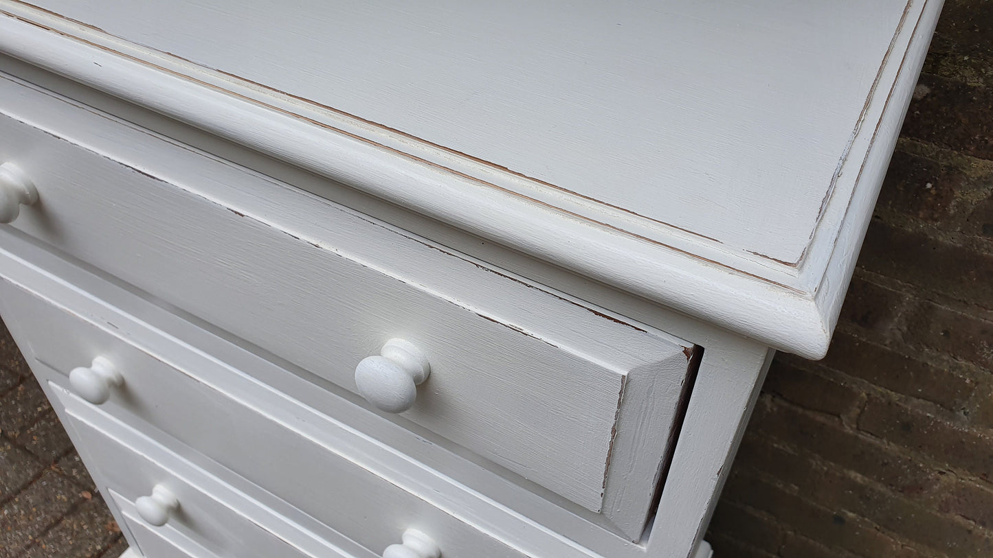 Solid Pine Bespoke Hand Painted Chest of Drawers in Farrow and Ball