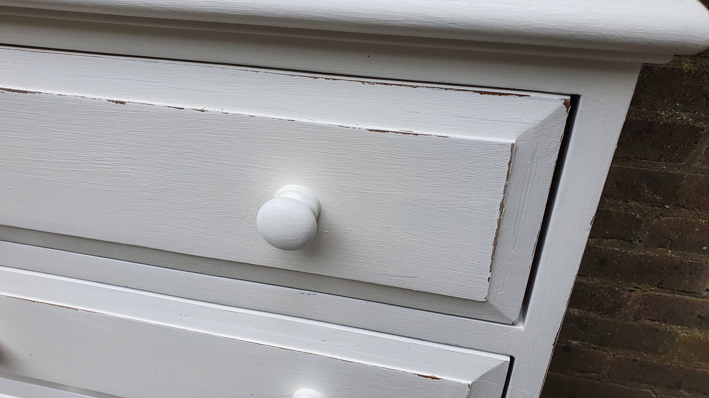 Solid Pine Bespoke Hand Painted Chest of Drawers in Farrow and Ball
