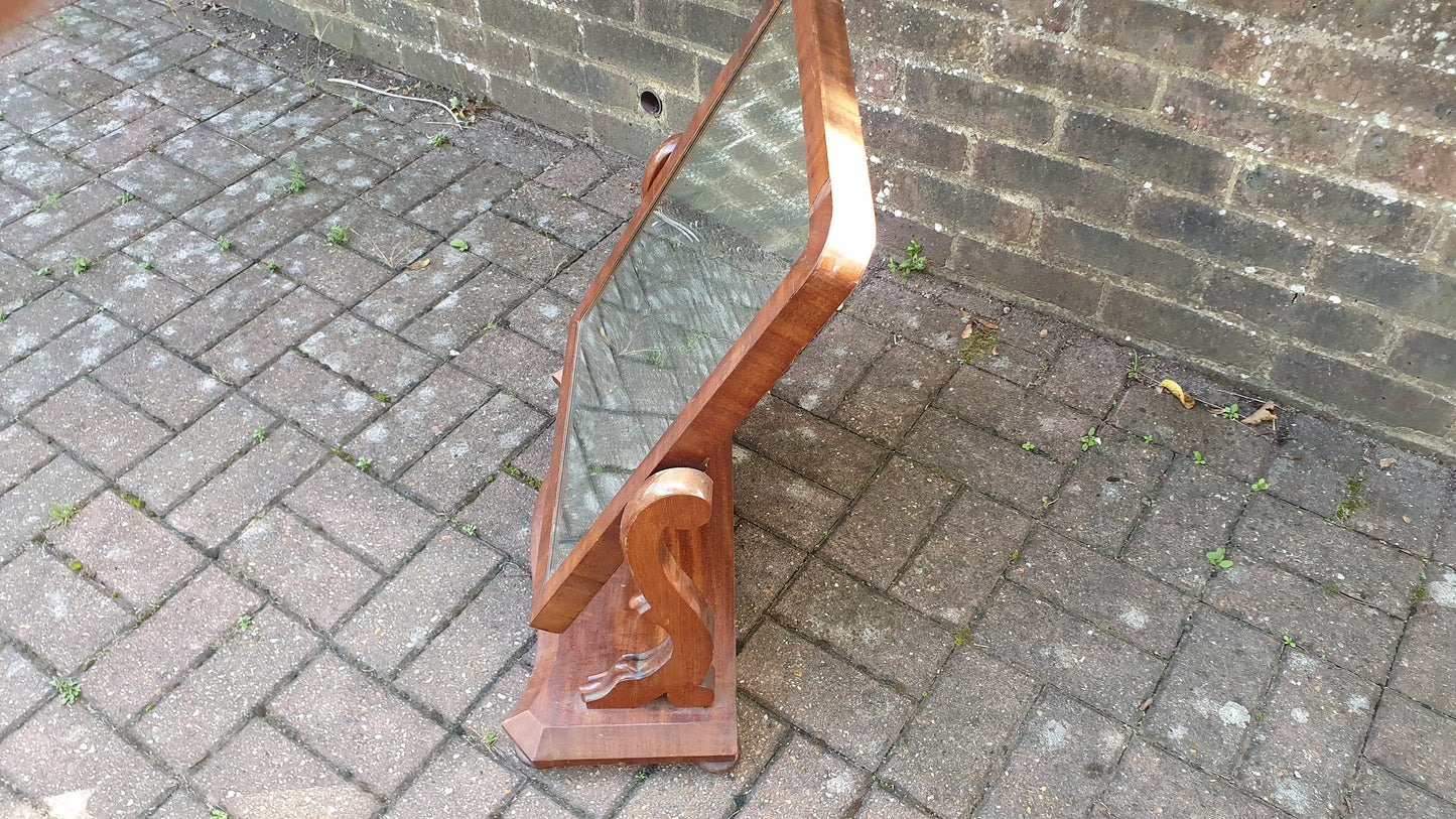 Large Victorian Swing Mirror Dressing Table.