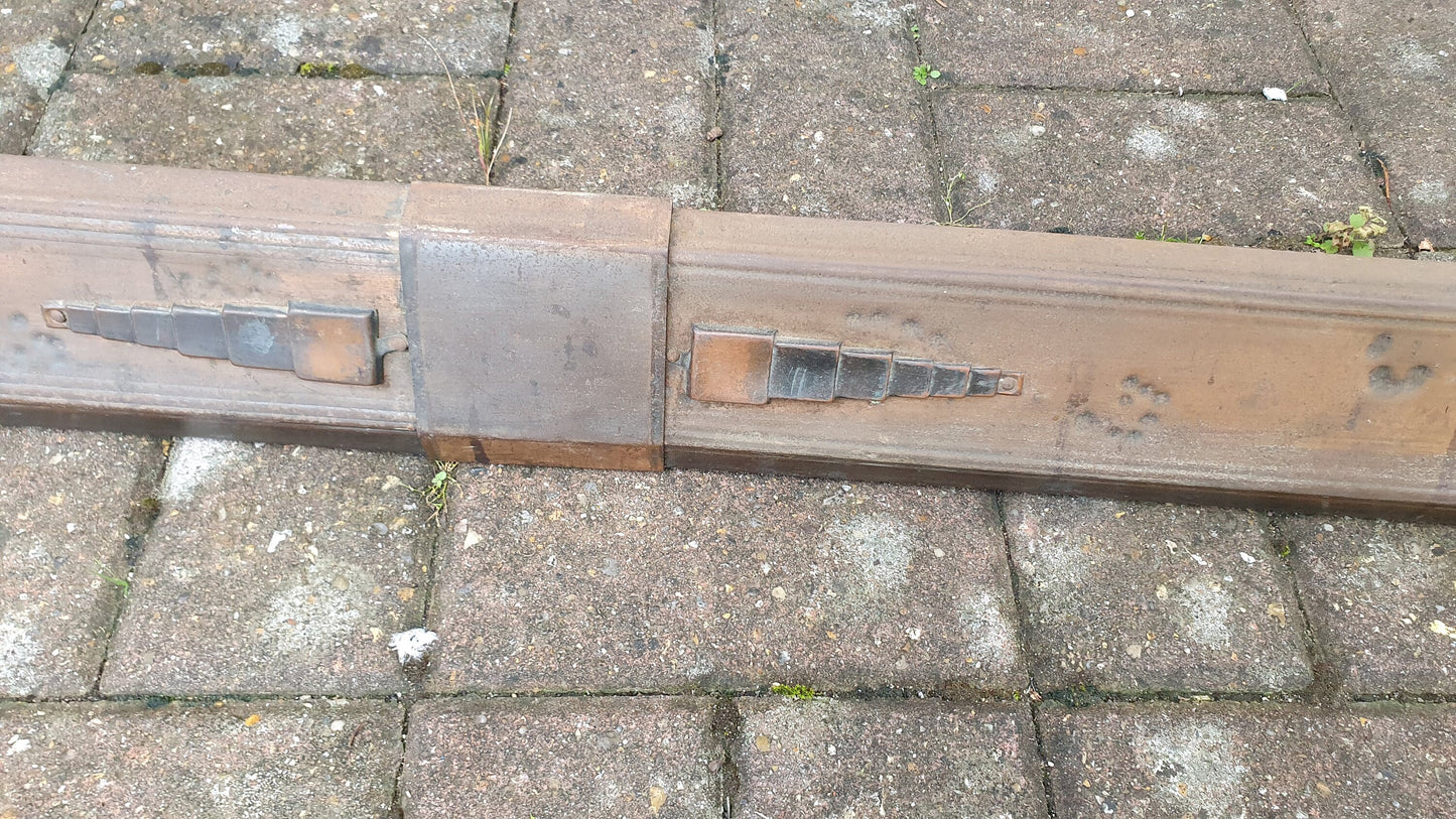 Large Vintage Metal Fender. Art Deco Design.