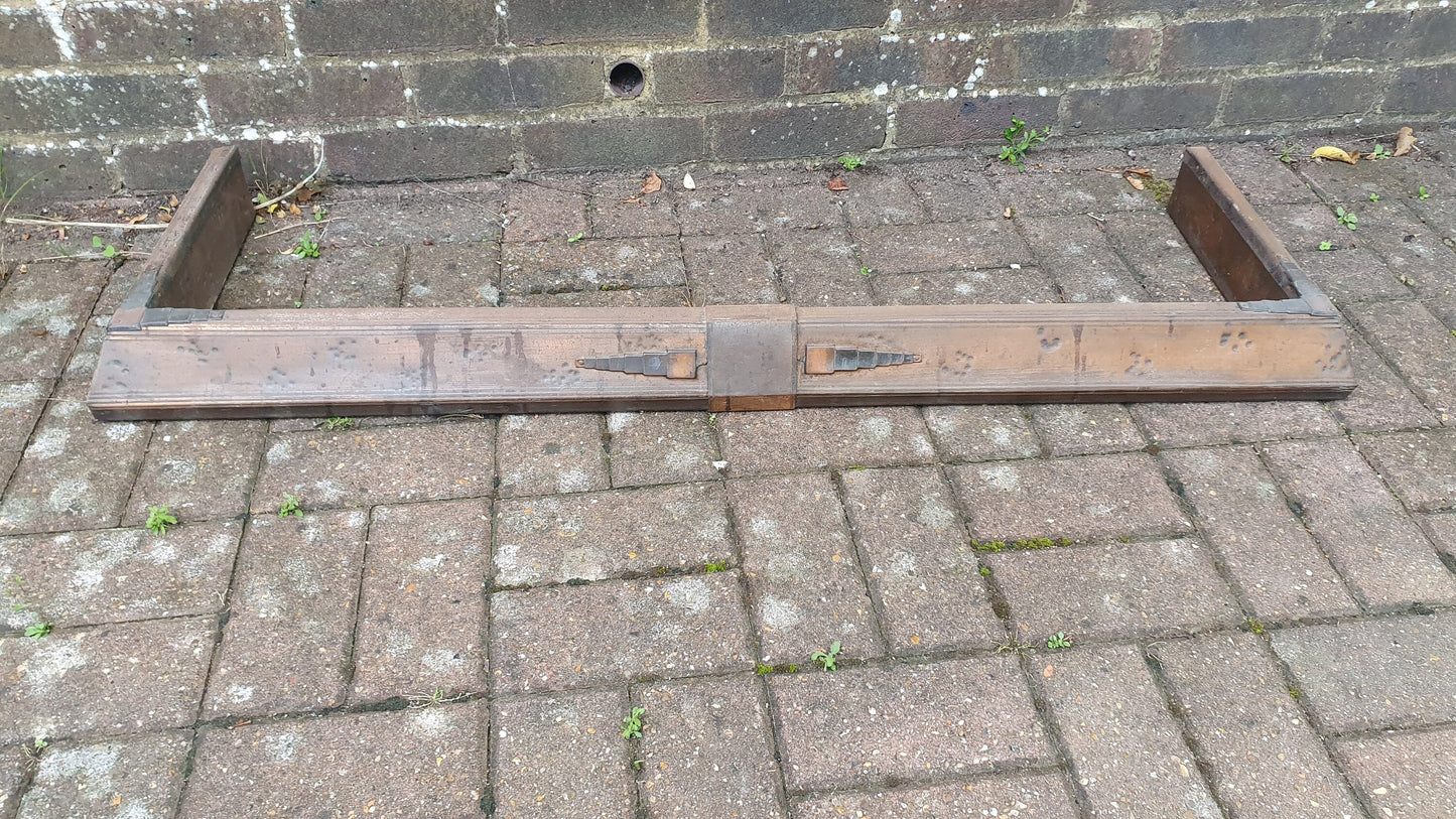 Large Vintage Metal Fender. Art Deco Design.