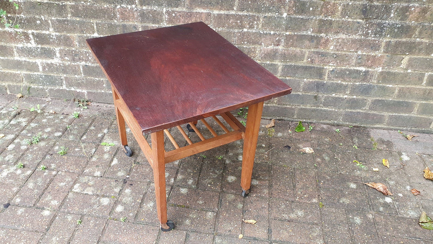 Vintage Retro Teak Coffee Table and Magazine Rack.
