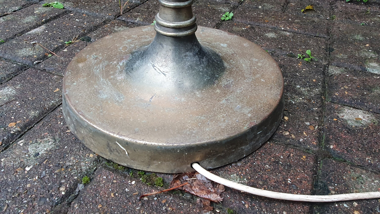 Tall and Thin Lacquered Brass Standard Lamp c1900/10