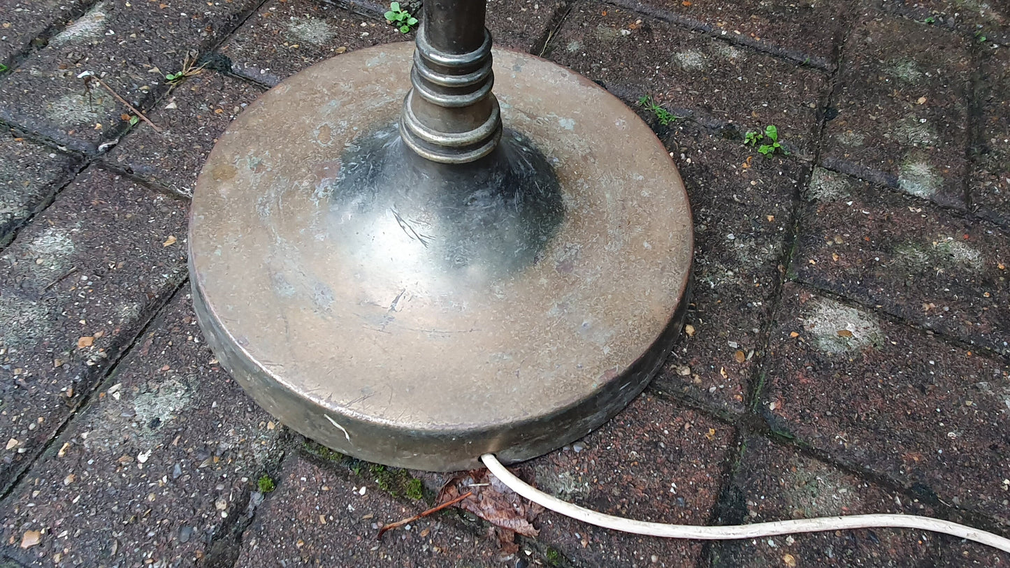 Tall and Thin Lacquered Brass Standard Lamp c1900/10