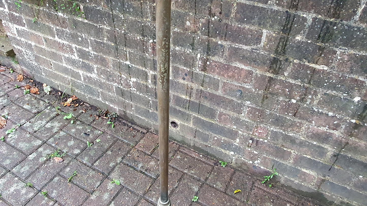 Tall and Thin Lacquered Brass Standard Lamp c1900/10