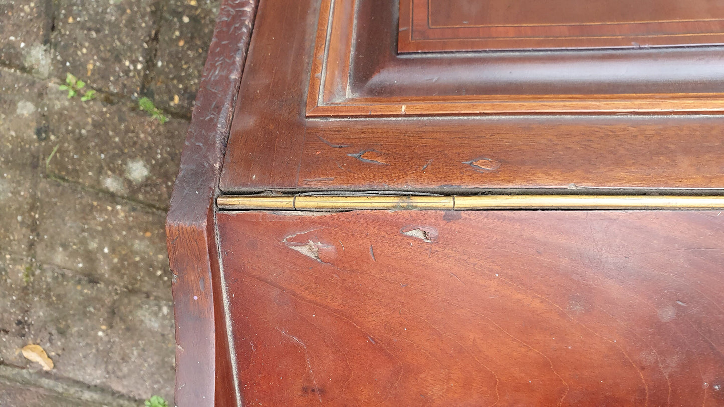 Vintage Mahogany Coal Box Bucket Scuttle Fireplace Storage Kindling