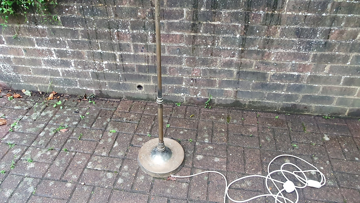 Tall and Thin Lacquered Brass Standard Lamp c1900/10