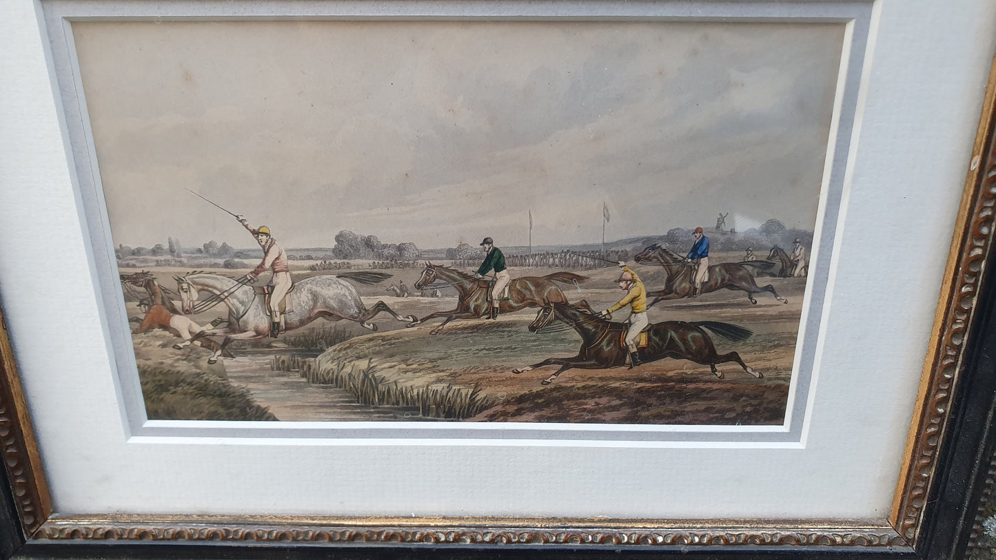 Vintage Fores Racing Scrap Aquatinted by J Harris and Henry Alken 1850s