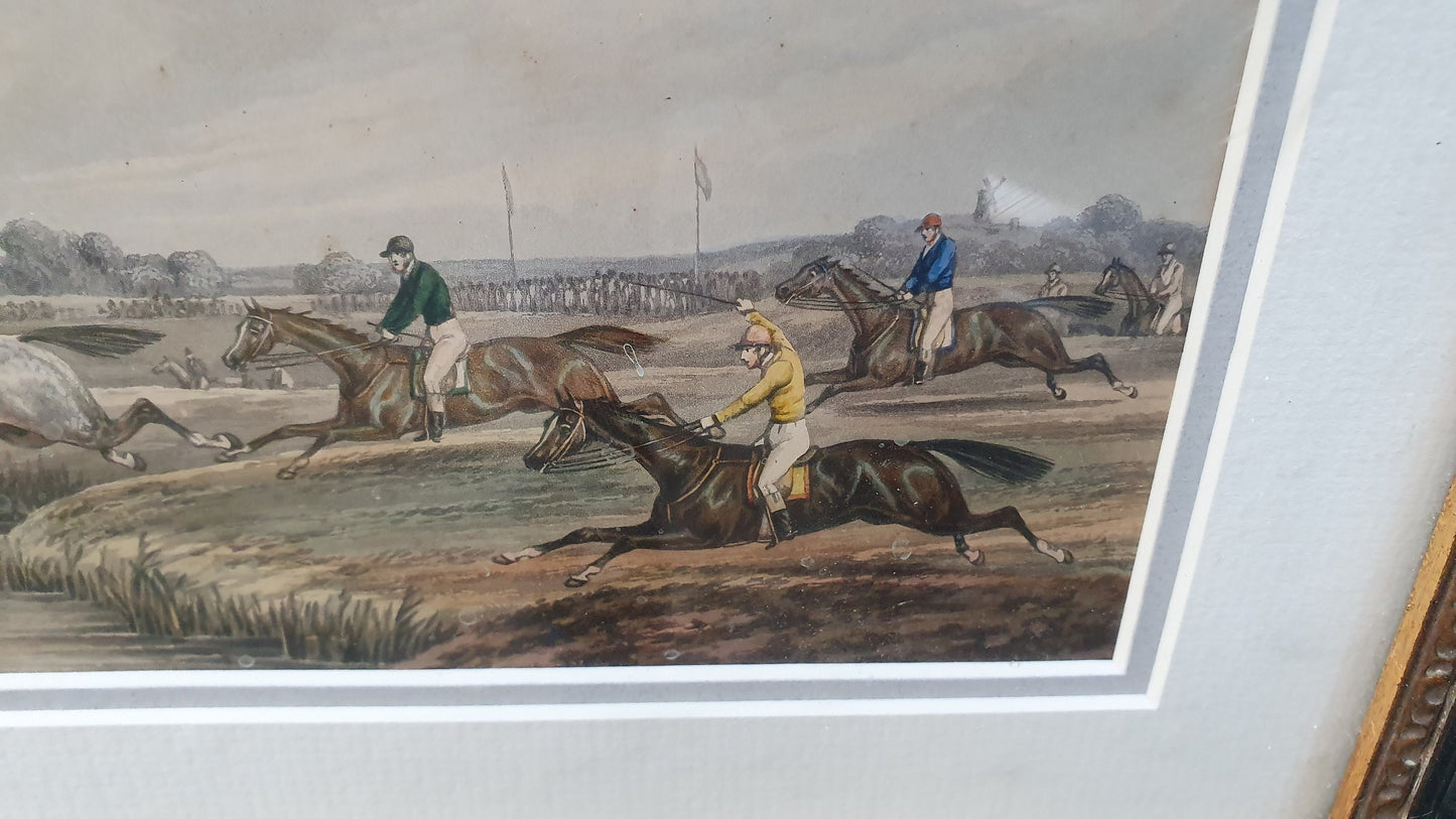 Vintage Fores Racing Scrap Aquatinted by J Harris and Henry Alken 1850s