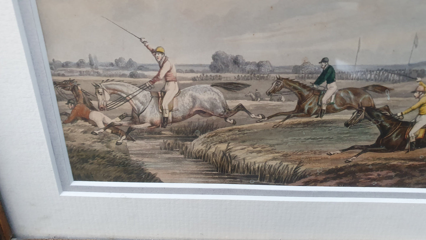 Vintage Fores Racing Scrap Aquatinted by J Harris and Henry Alken 1850s