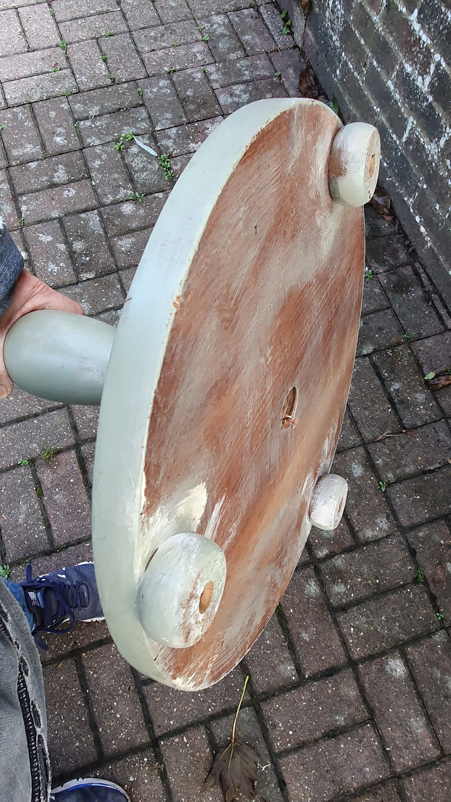 Bespoke Stunning Bespoke Green Vintage Standard Lamp Hand Painted Stylish