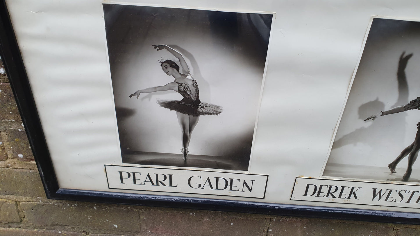5 Large Original Photographs of Ballet Dancers Pearl Gaden & Derek Westlake.