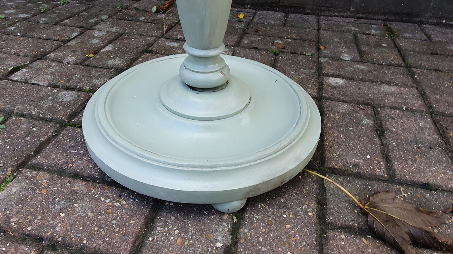 Bespoke Stunning Bespoke Green Vintage Standard Lamp Hand Painted Stylish