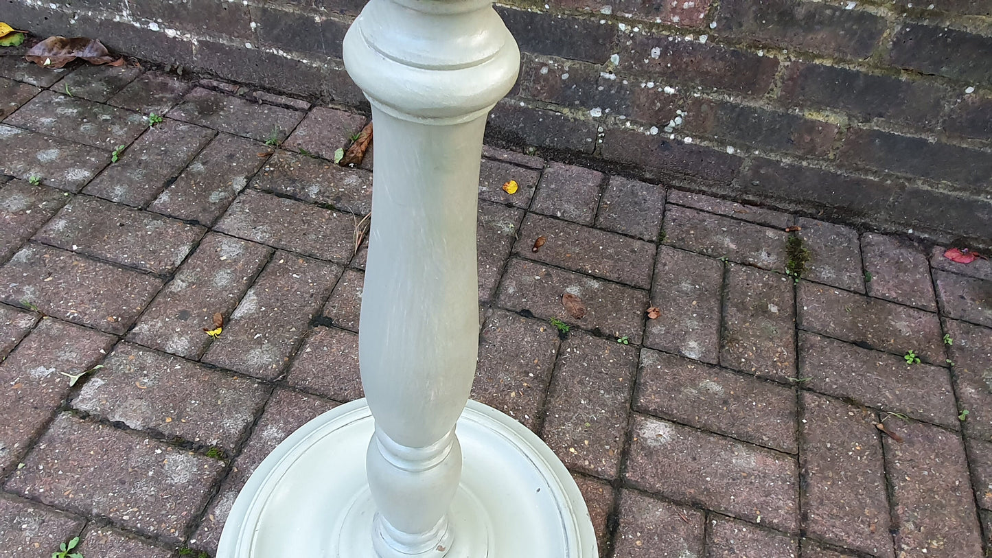 Bespoke Stunning Bespoke Green Vintage Standard Lamp Hand Painted Stylish