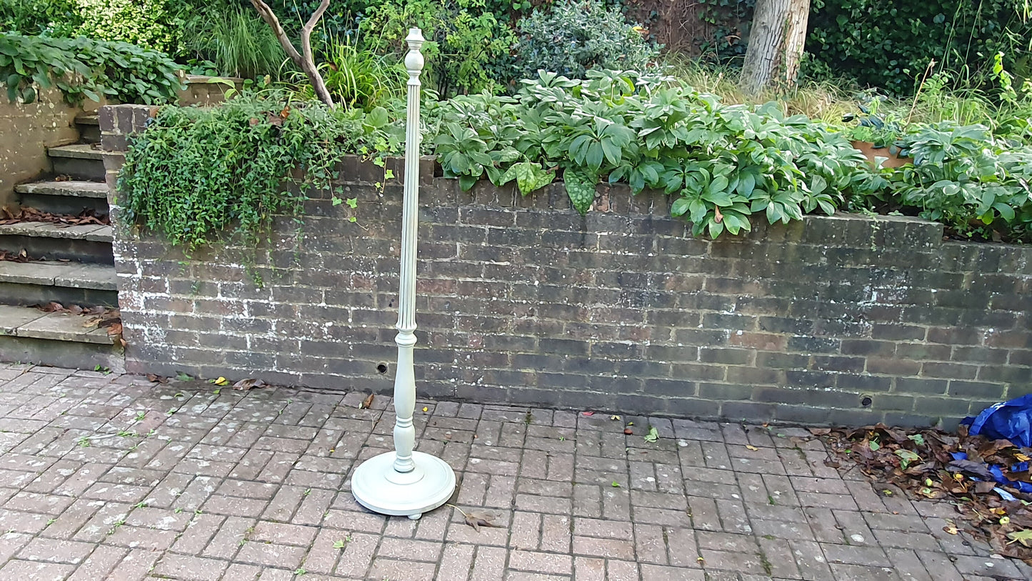 Bespoke Stunning Bespoke Green Vintage Standard Lamp Hand Painted Stylish
