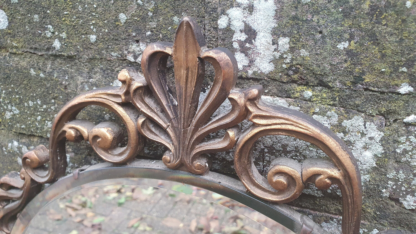 Vintage Retro Gold Gilt Ornate Arch Mirror ‘Aisonea’