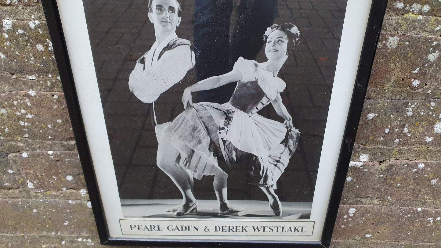 Large Original Photograph of Ballet Dancers Pearl Gaden & Derek Westlake.
