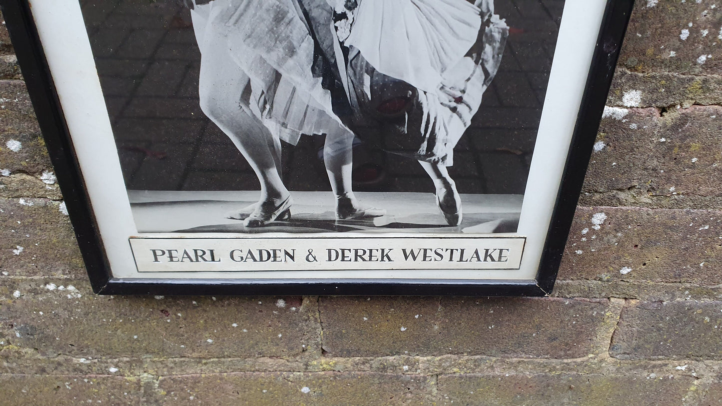 Large Original Photograph of Ballet Dancers Pearl Gaden & Derek Westlake.