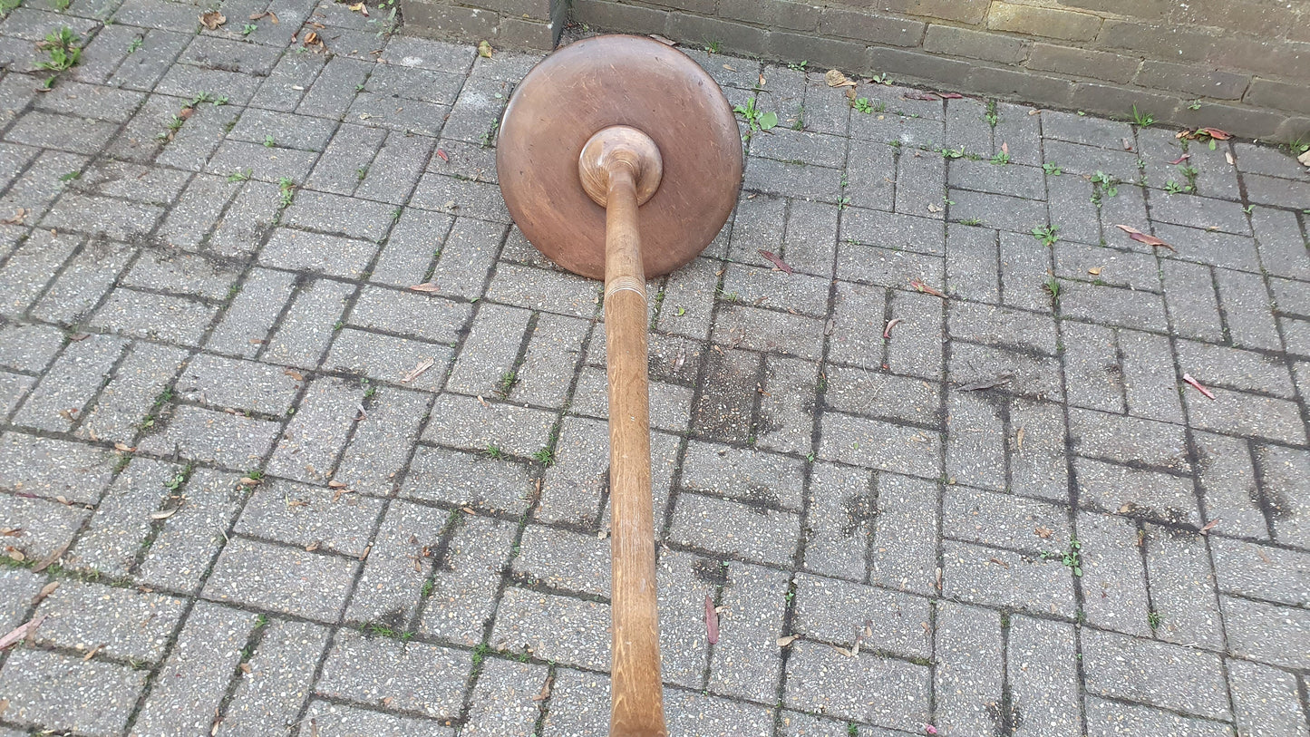 Impressive Mid-European Beech Painted Standard Lamp.