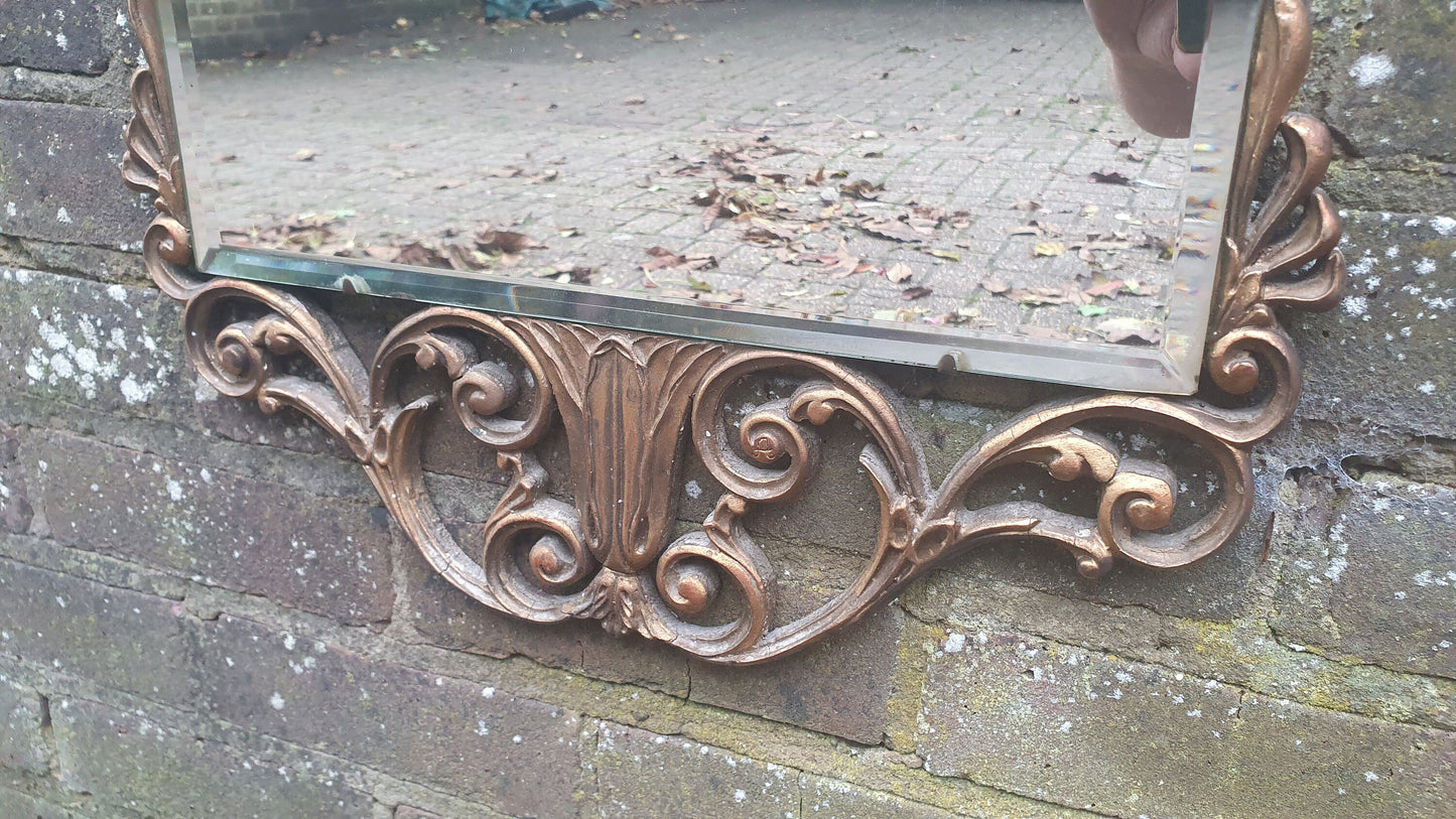 Vintage Retro Gold Gilt Ornate Arch Mirror ‘Aisonea’