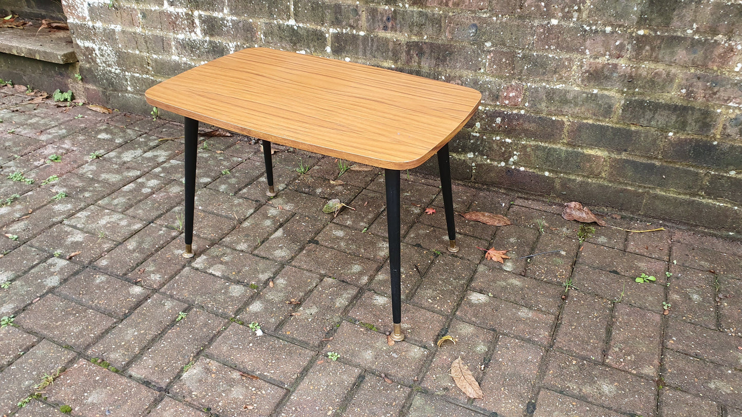 Vintage Retro 60’s Coffee Table Black Atomic Legs