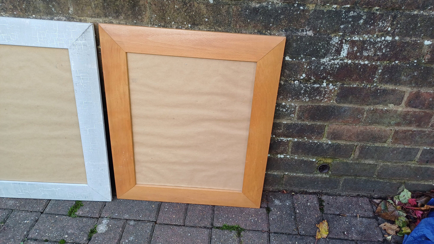 Large Set of Three Quality Wooden and Painted Picture Frames